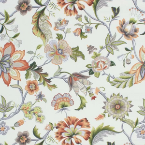 JACOBEAN SPRING Upholstery and Drapery Floral Design