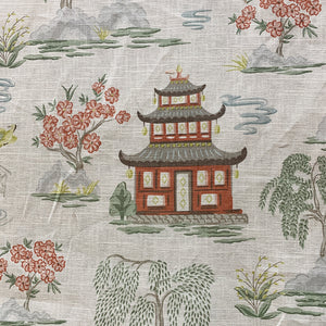 ORIENTE Chinese Upholstery and Drapery Traditional Print Design