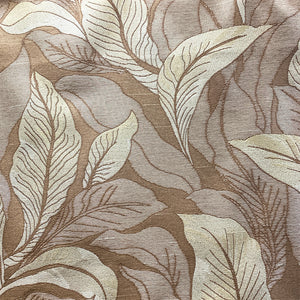 PAMELA TAUPE Upholstery and Drapery Floral Woven Design