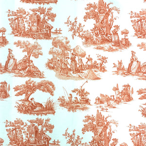 SAINT TROPEZ PROVENCE PEACH Upholstery and Drapery Toile Design