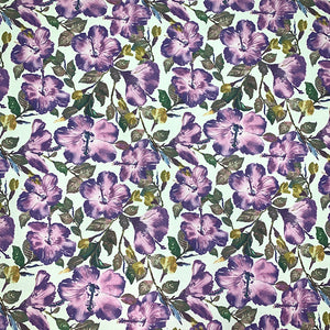 CAYENA PURPLE Upholstery and Drapery Floral Design